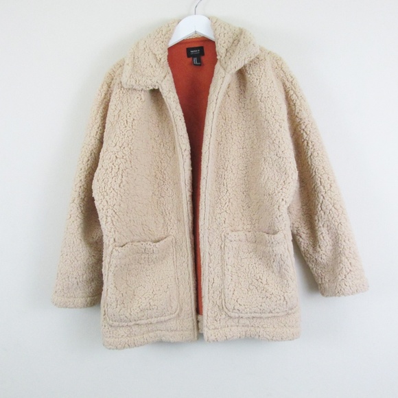 Forever 21 Jackets & Blazers - Forever 21 | Light Tan Teddy Bear Jacket Coat M